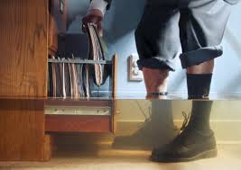 Wet Documents Due To Flooding