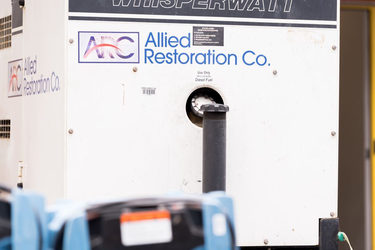 Allied Restoration Co. branded generator