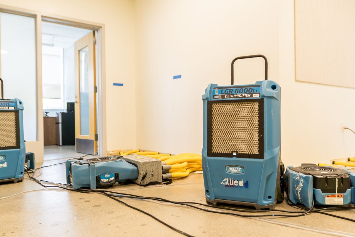 Allied LGR 6000Li dehumidifier on water damage job