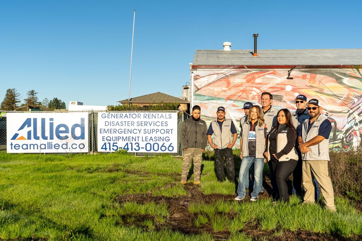 Team Allied at Petaluma HQ — Generator Rentals, Disaster Services, Emergency Support