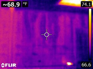 Thermal View of Flooded Wall San Francisco