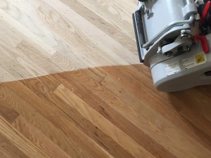 Wood floor refinishing